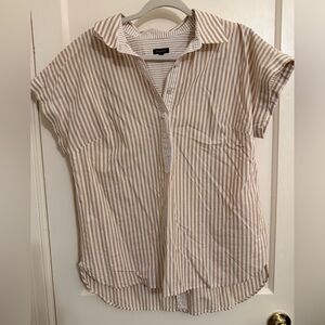 Talbots Button Detail Popover Shirt